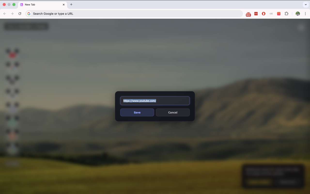 New Tab Landscapes gallery image