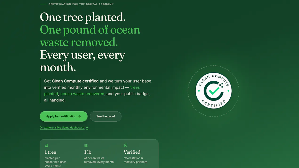 Clean Compute product