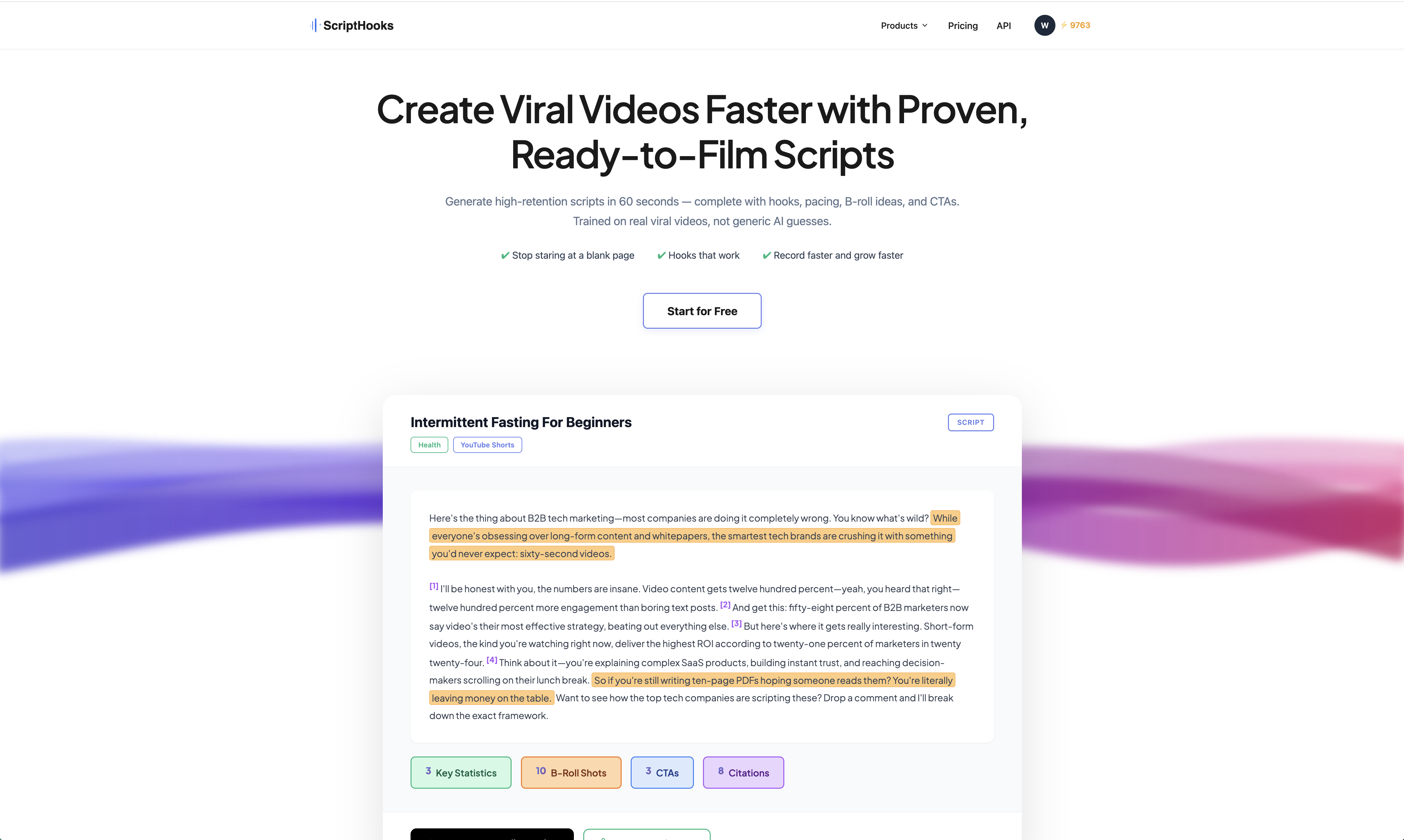 ScriptHooks AI - Screenshot 4 showing product features and functionality