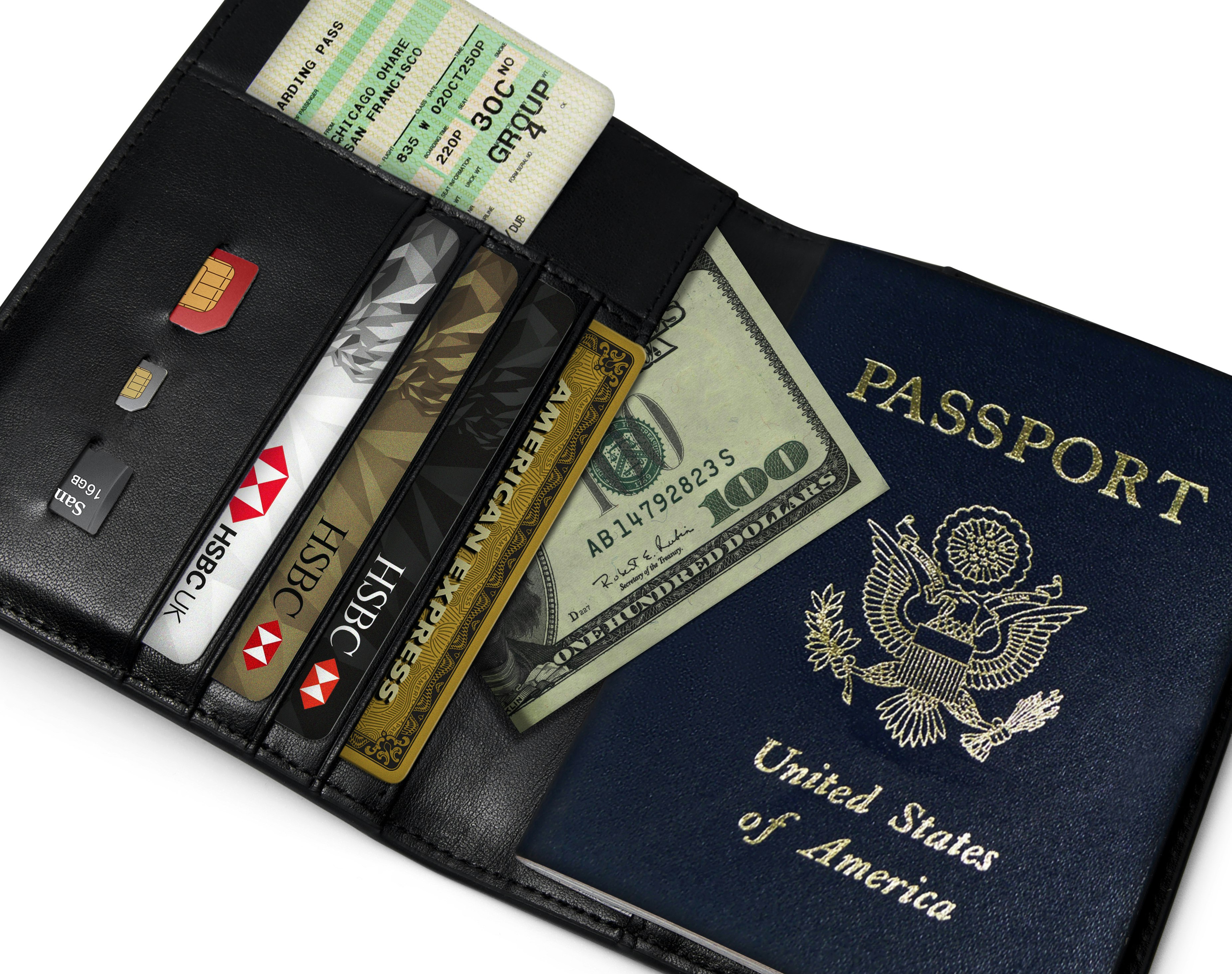 NOIRE TRAVEL WALLET gallery image