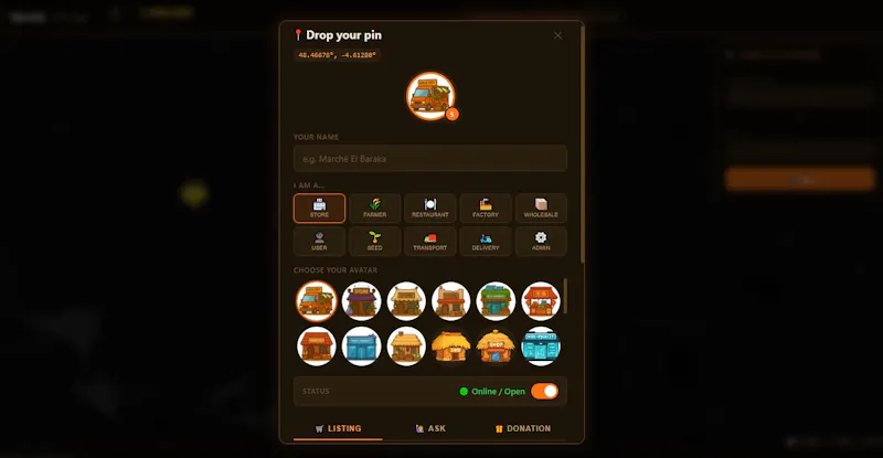 Djowda Food Freedom Map screenshot 1