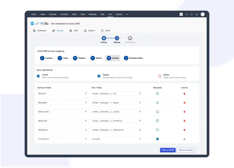 Xero Integration for Zoho CRM screenshot 1