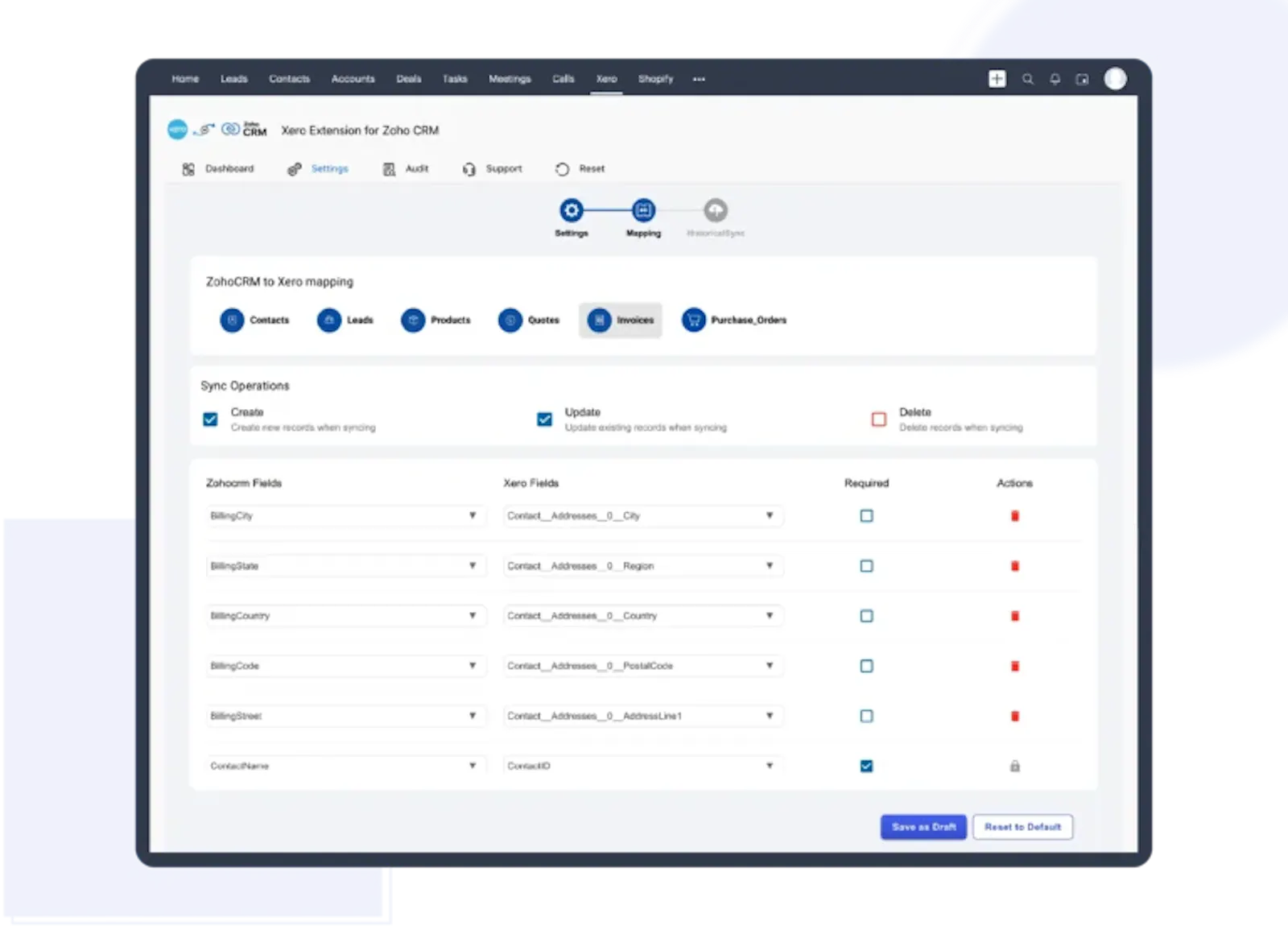 Xero Integration for Zoho CRM screenshot 2