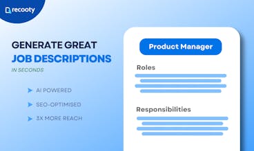 Job Descriptions Generator by Recooty gallery image