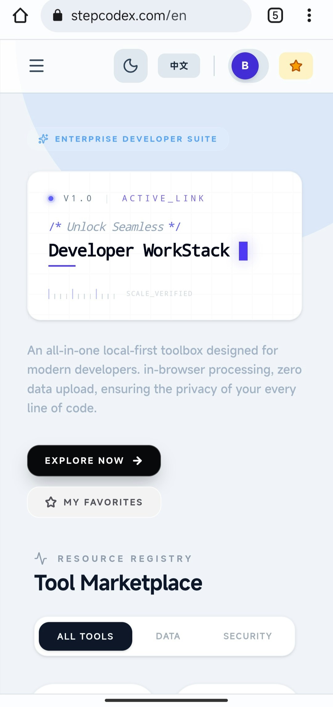 StepCodeX Dev Tools Client Side - Screenshot 4 showing product features and functionality