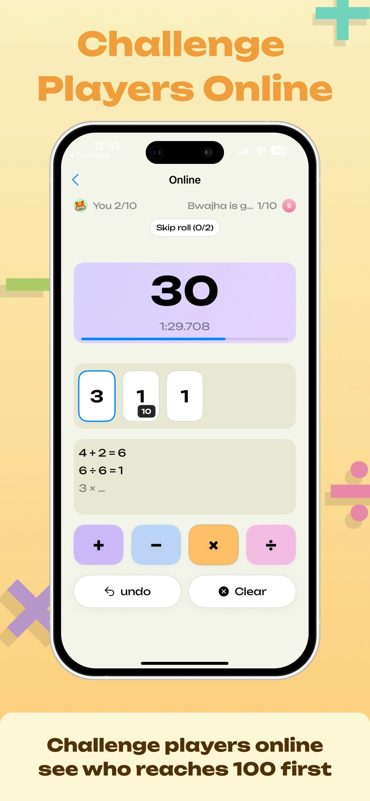 Race to 100: Brain Puzzle Game gallery image