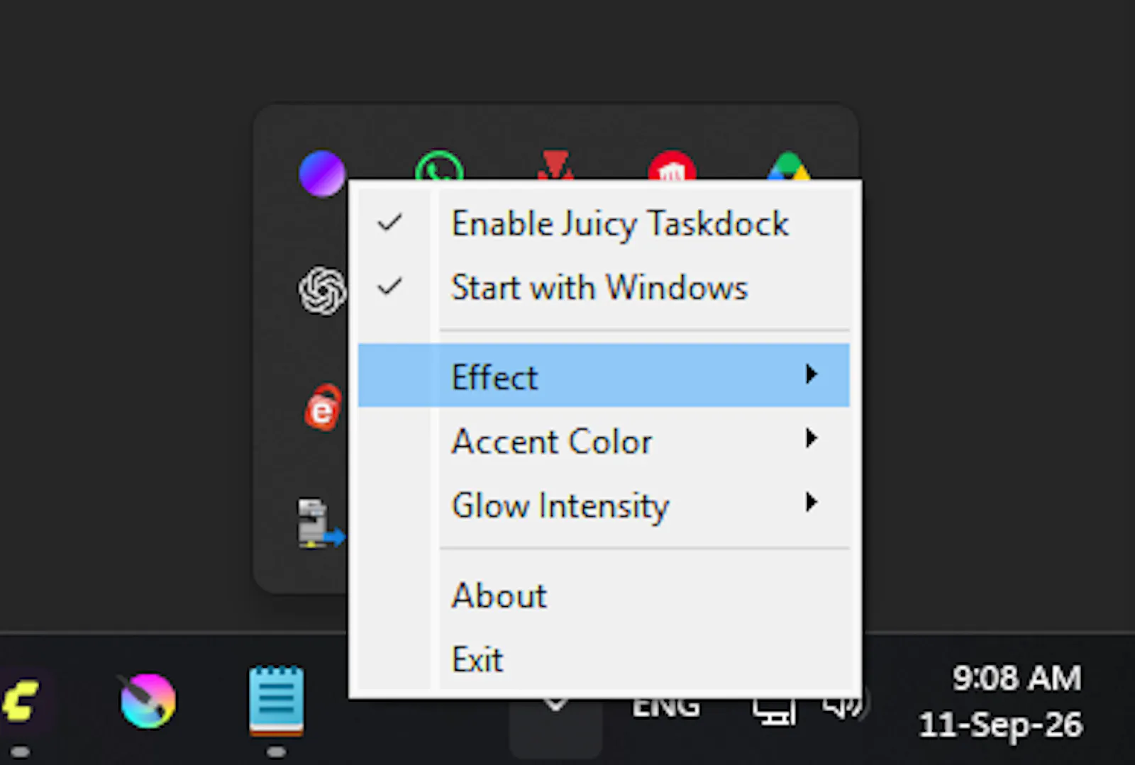 Juicy Taskdock screenshot 3