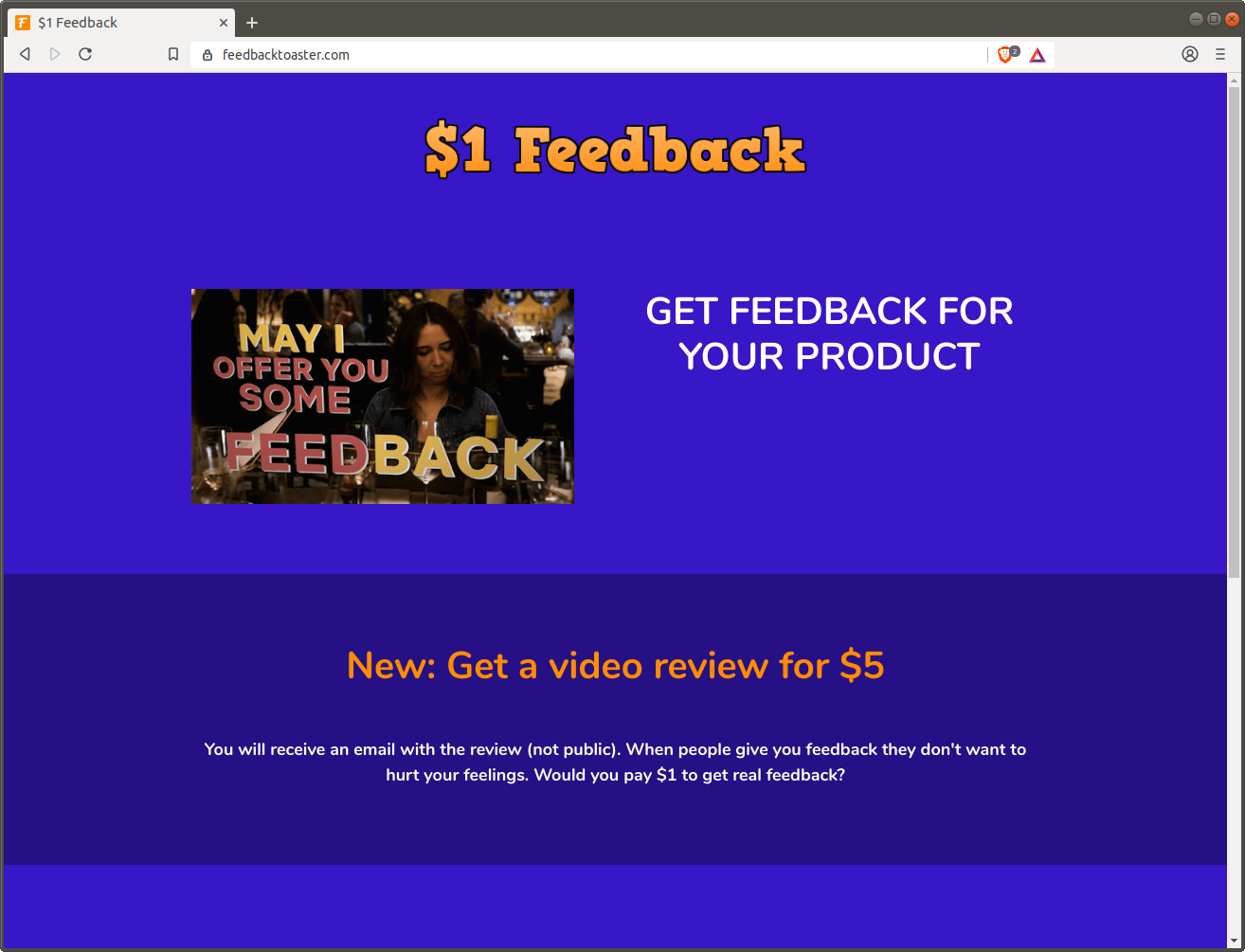 $1 Feedback gallery image