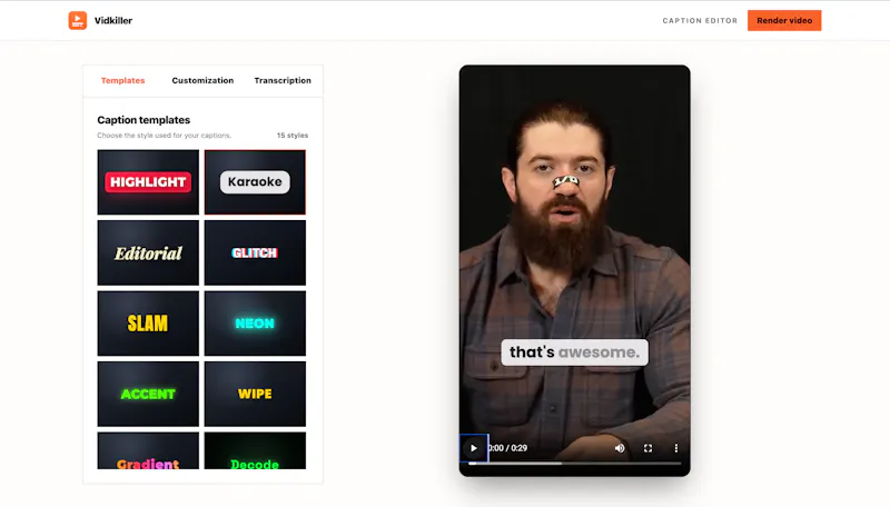 Vidkiller screenshot 2