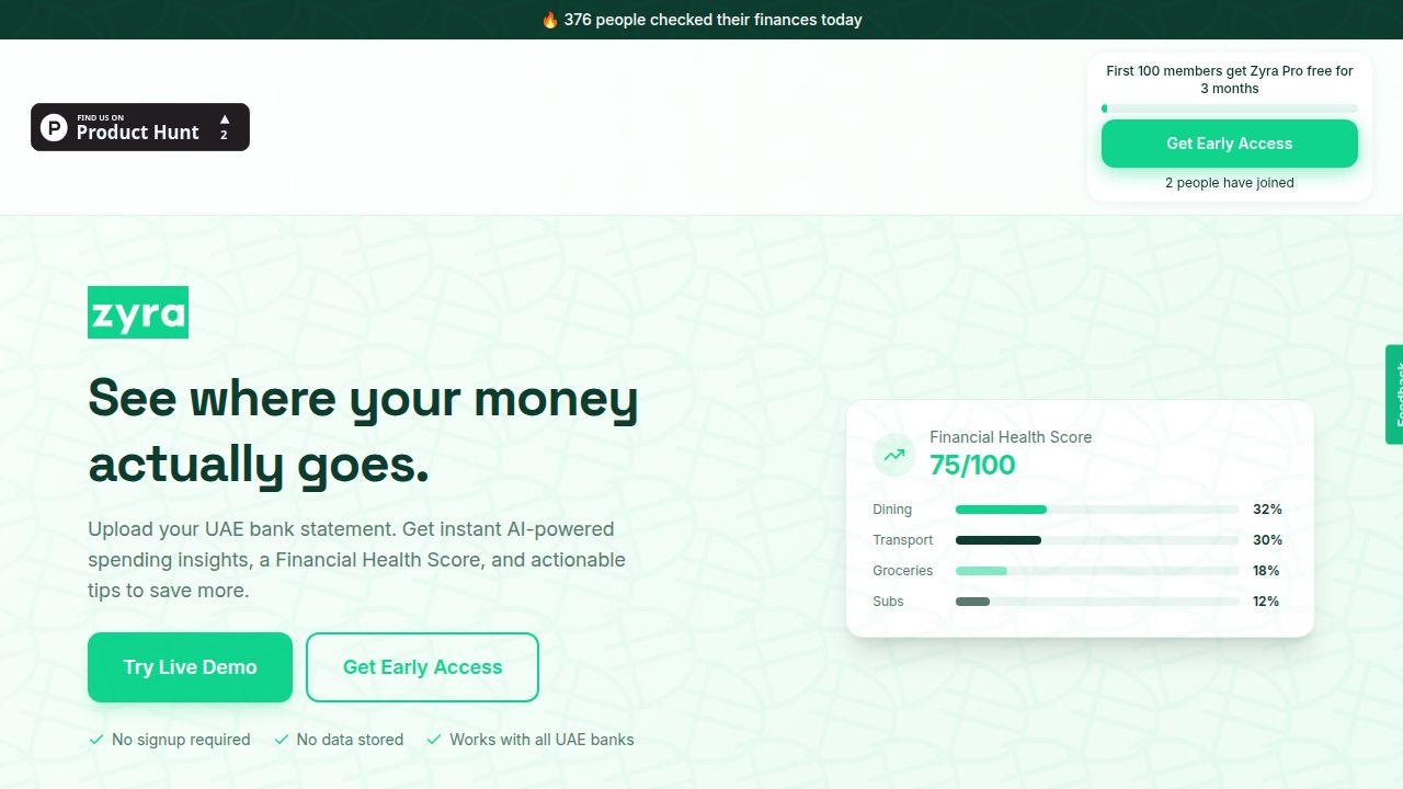 AskZyra - Main product screenshot demonstrating key features and user interface