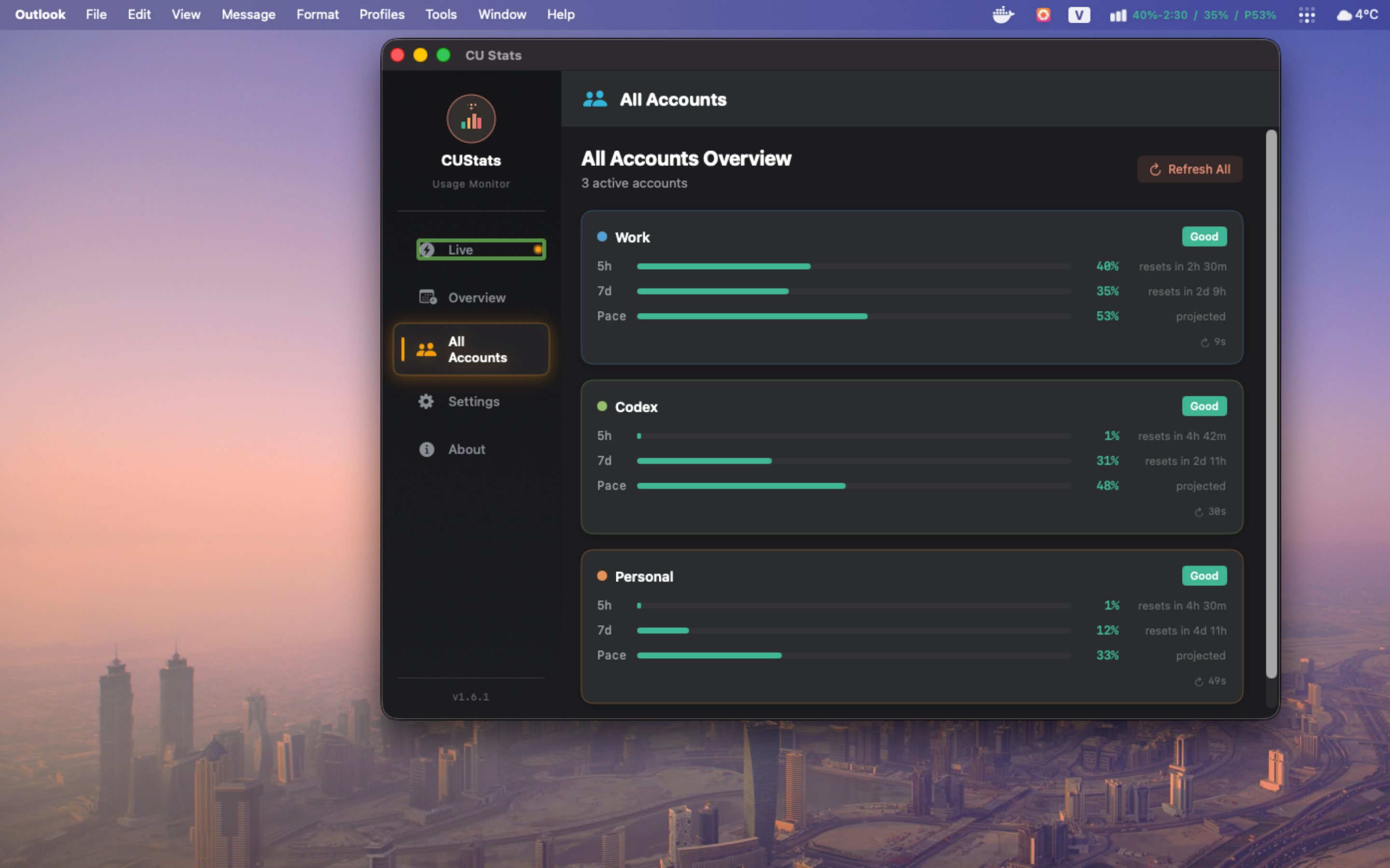CUStats - Track Claude & Codex Usage - Screenshot 3 showing product features and functionality