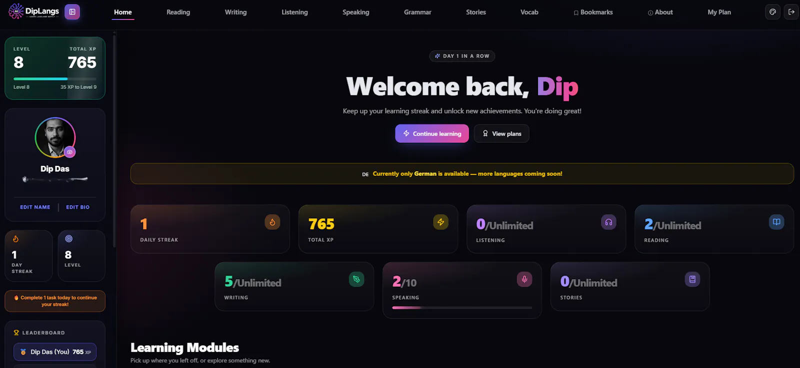 DipLangs screenshot 4