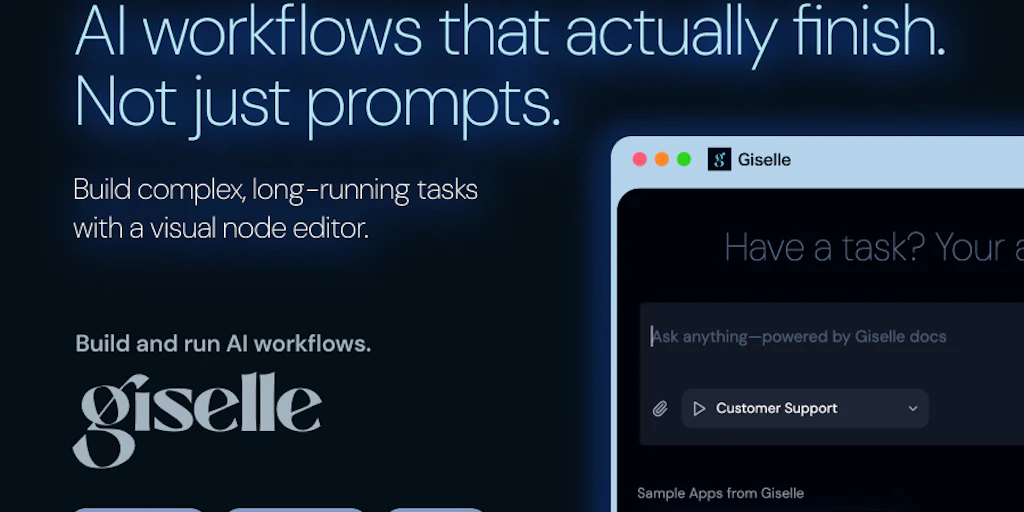 Giselle:建置與運行 AI 工作流程 (開源)