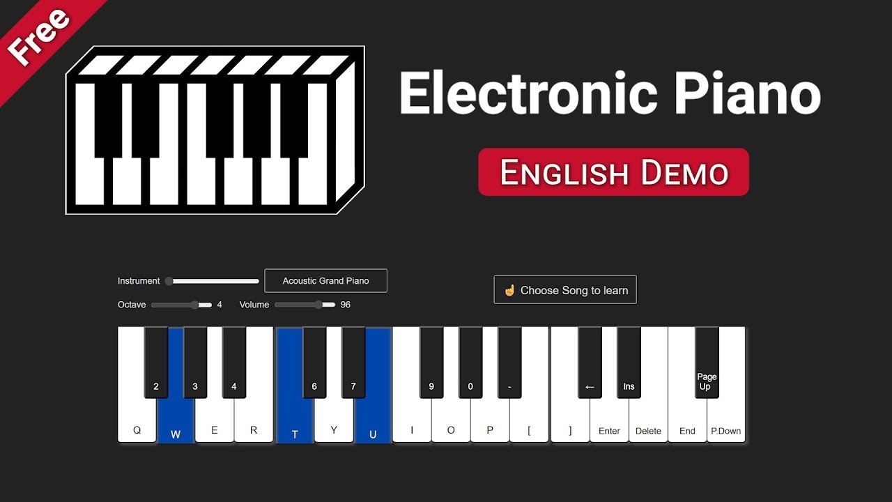 Electronic Piano – No install, just play gallery image