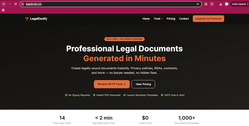 LegalDocify screenshot 1