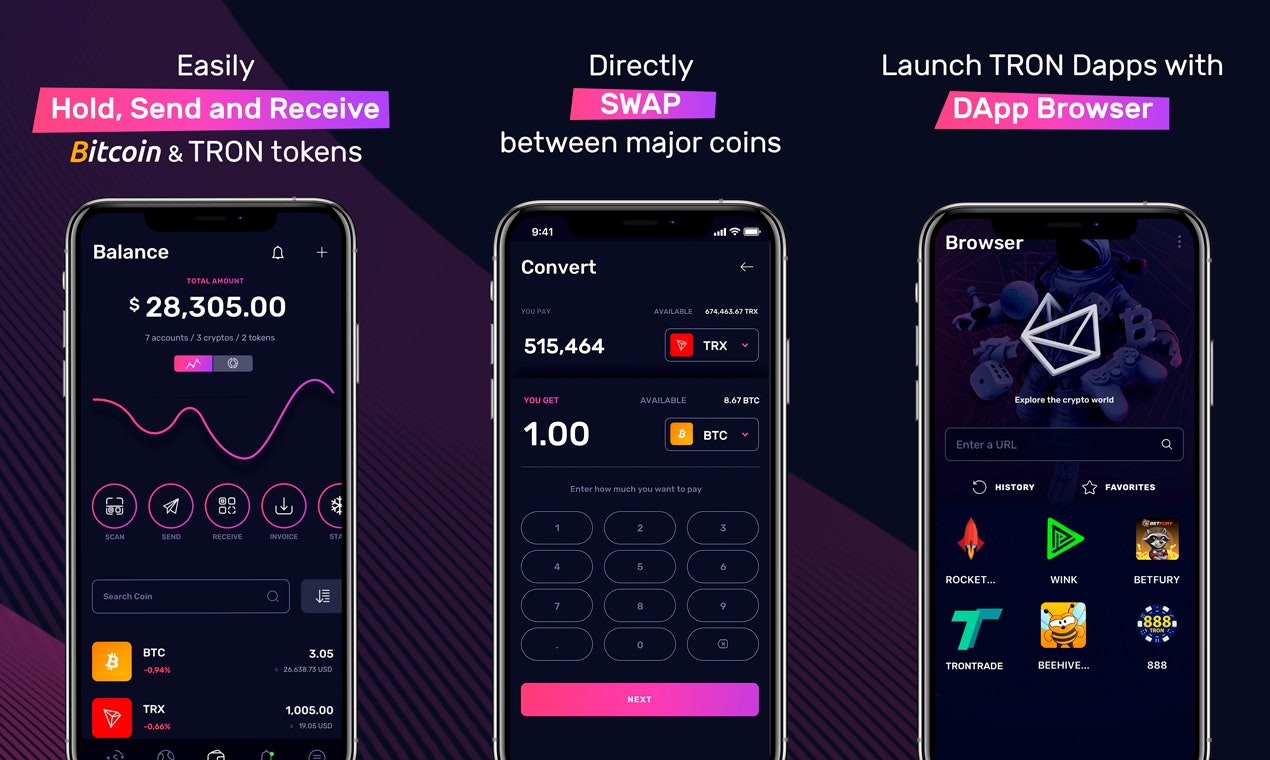 TronWallet: A fully decentralized p2p crypto wallet & exchange for TRON. |  Product Hunt