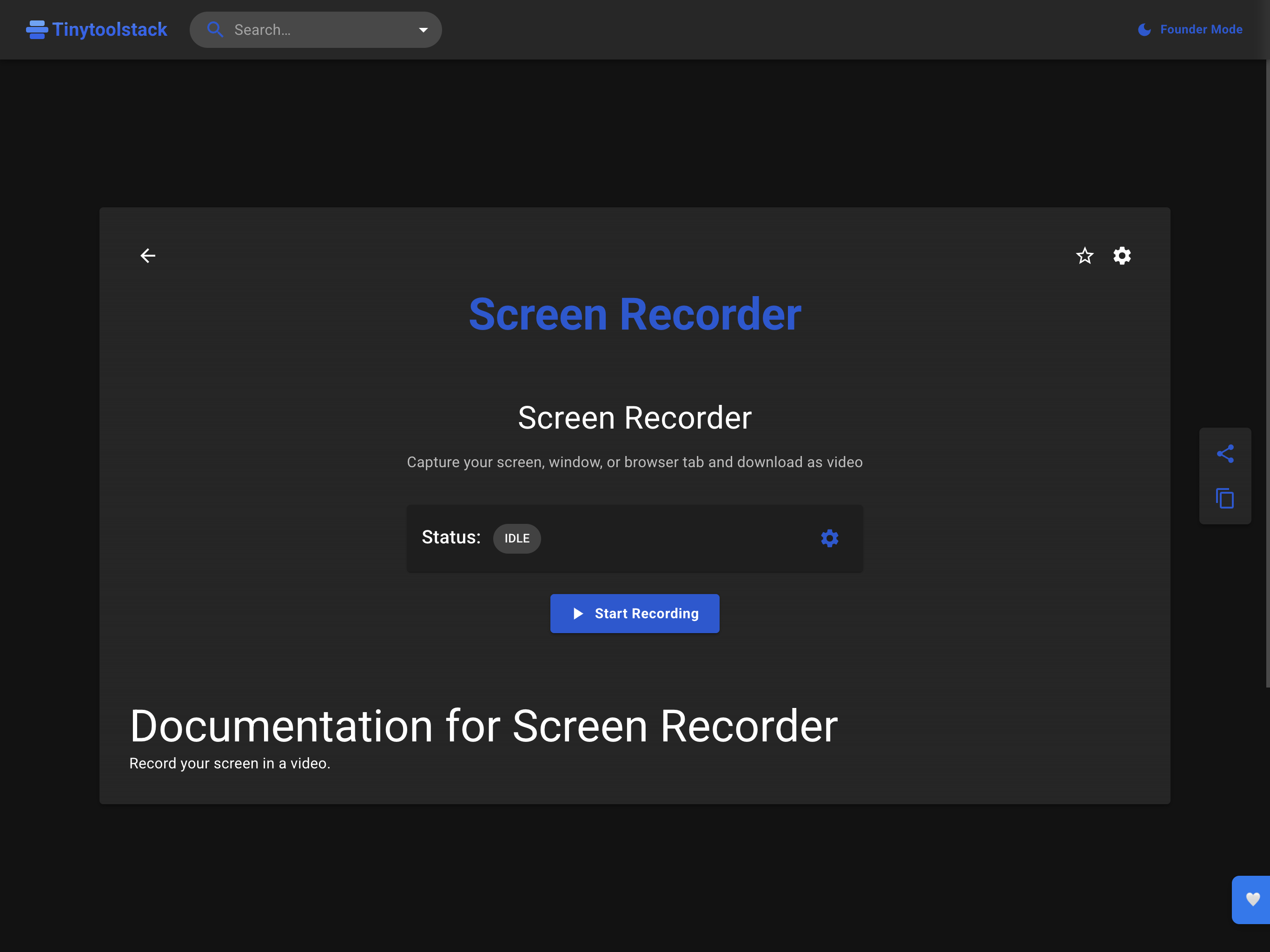 Média ScreenRecorder sur le Web - Enregistrez votre écran.Pas d'installations.Pas de configuration. 1