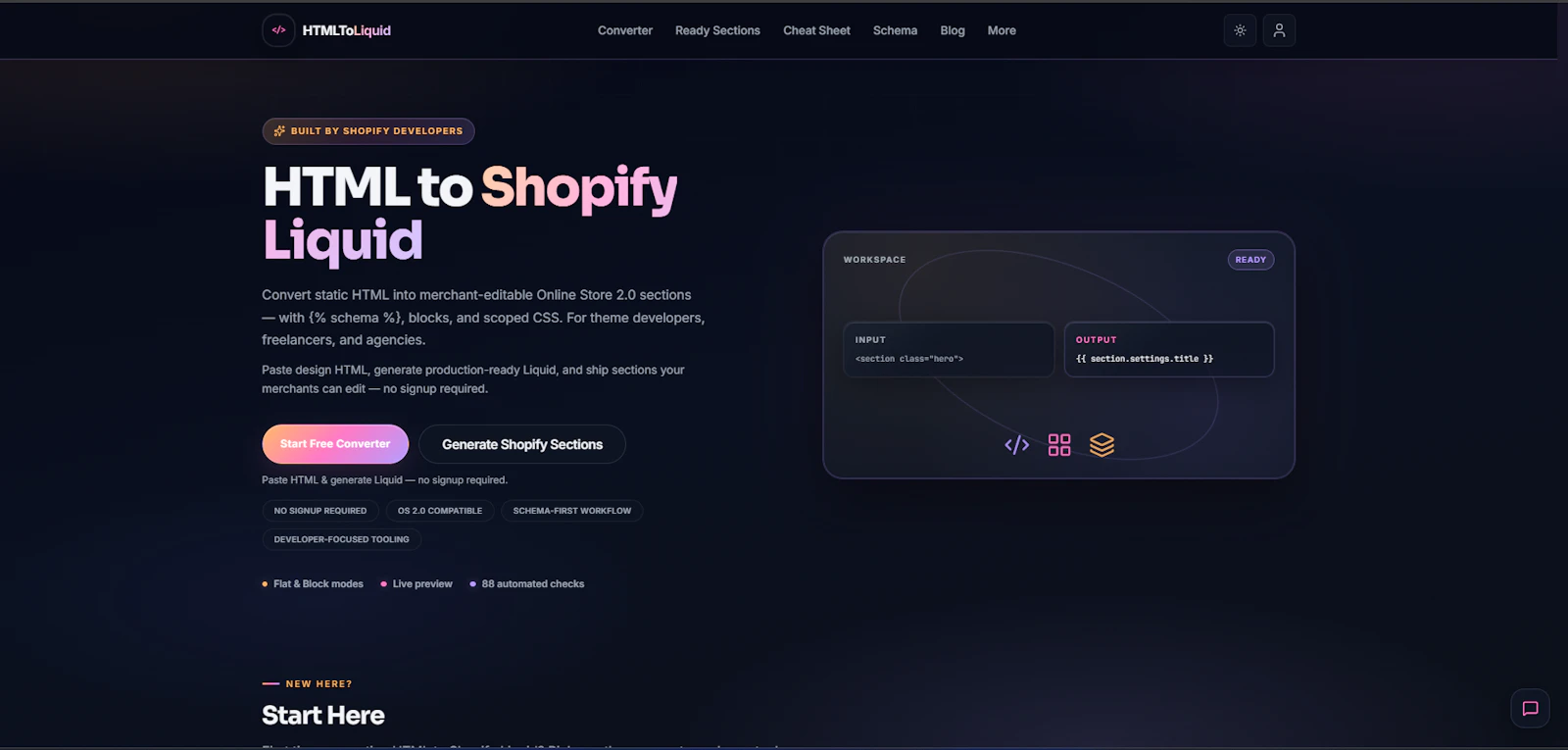 HTMLToLiquid Converter screenshot 5