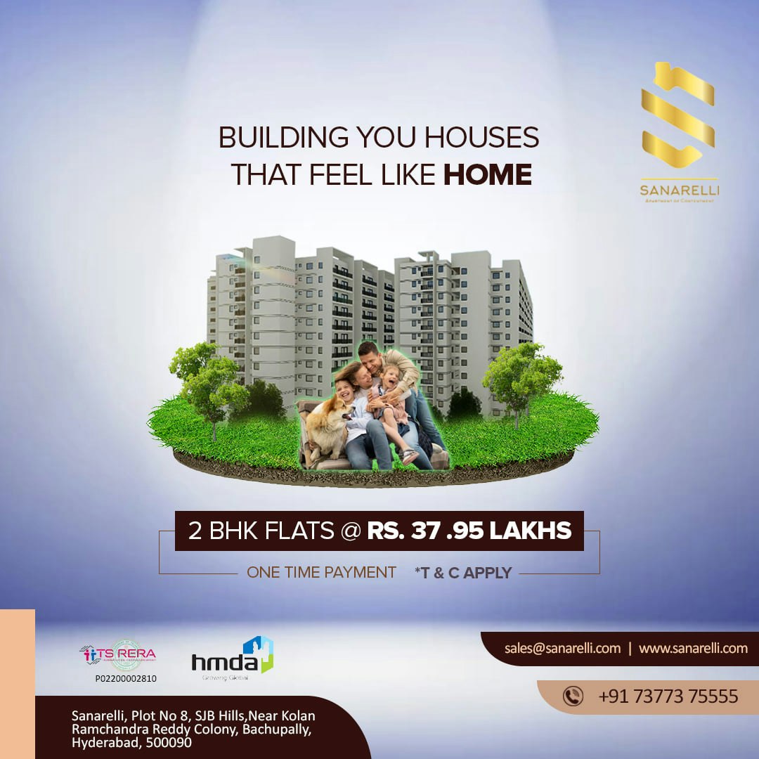  2BHK Apartments for Sale in Bowrampet gallery image