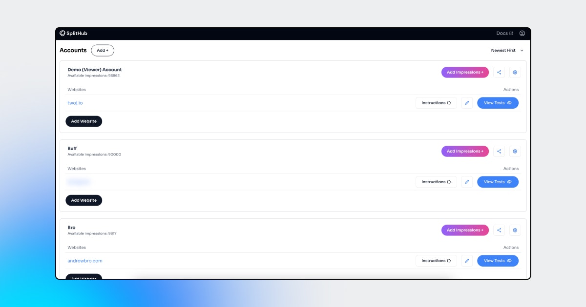 SplitHub.io gallery image