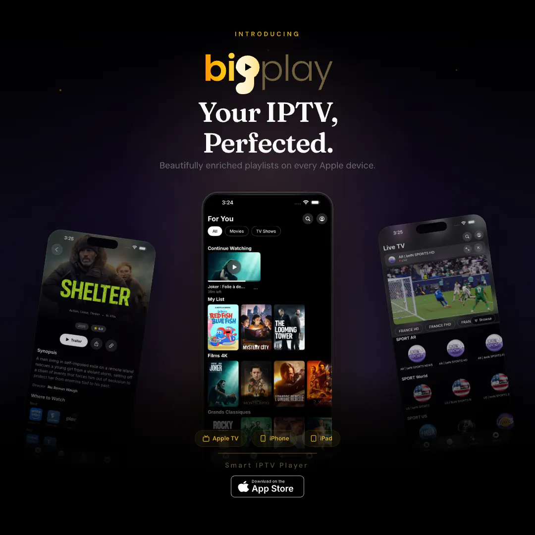BigPlay - Smarter IPTV Player 專案橫幅