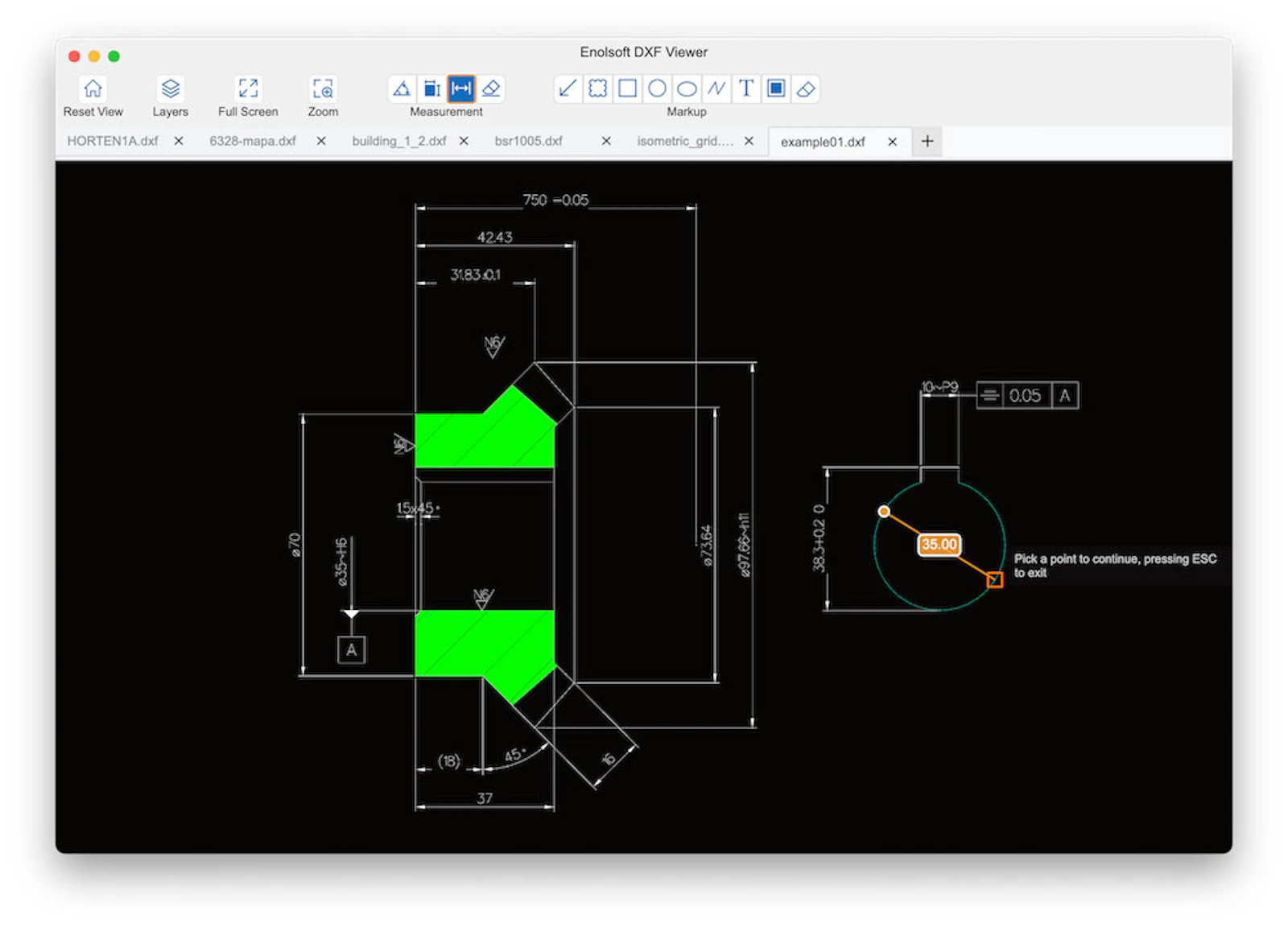 Enolsoft DXF Viewer screenshot 4
