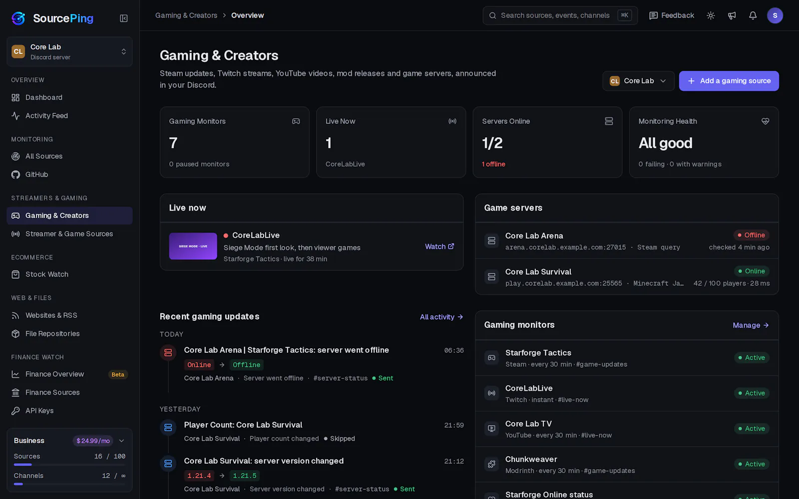 SourcePing screenshot 3