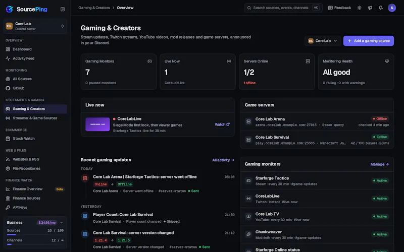 SourcePing screenshot 3
