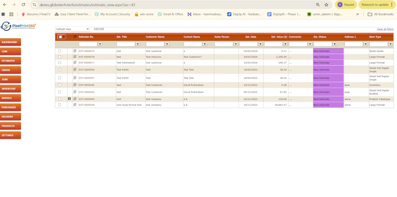 Cost Estimation For Printing Companies screenshot 2