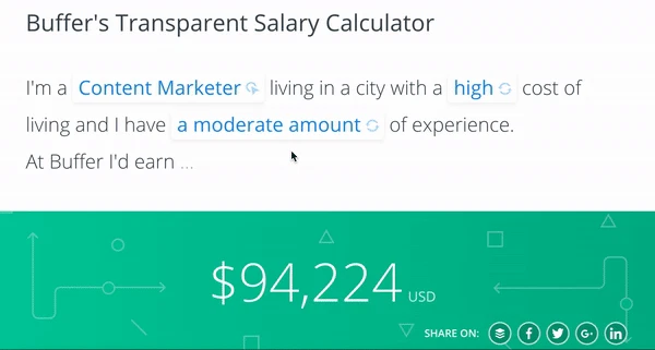 Buffer’s Salary Calculator