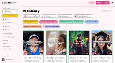 ReelMoney - AI Avatar & Faceless videos gallery image