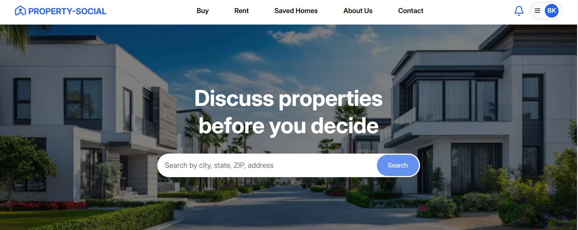 Property Social - Main product screenshot demonstrating key features and user interface