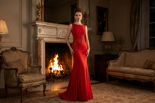 Low Back Long Dress – 262E7359
