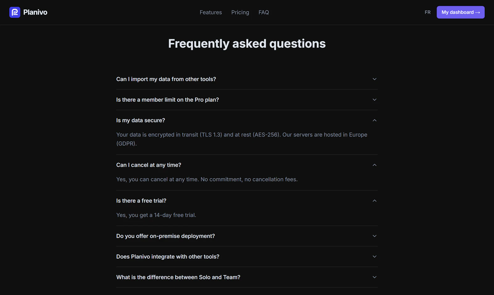 Planivo screenshot 5