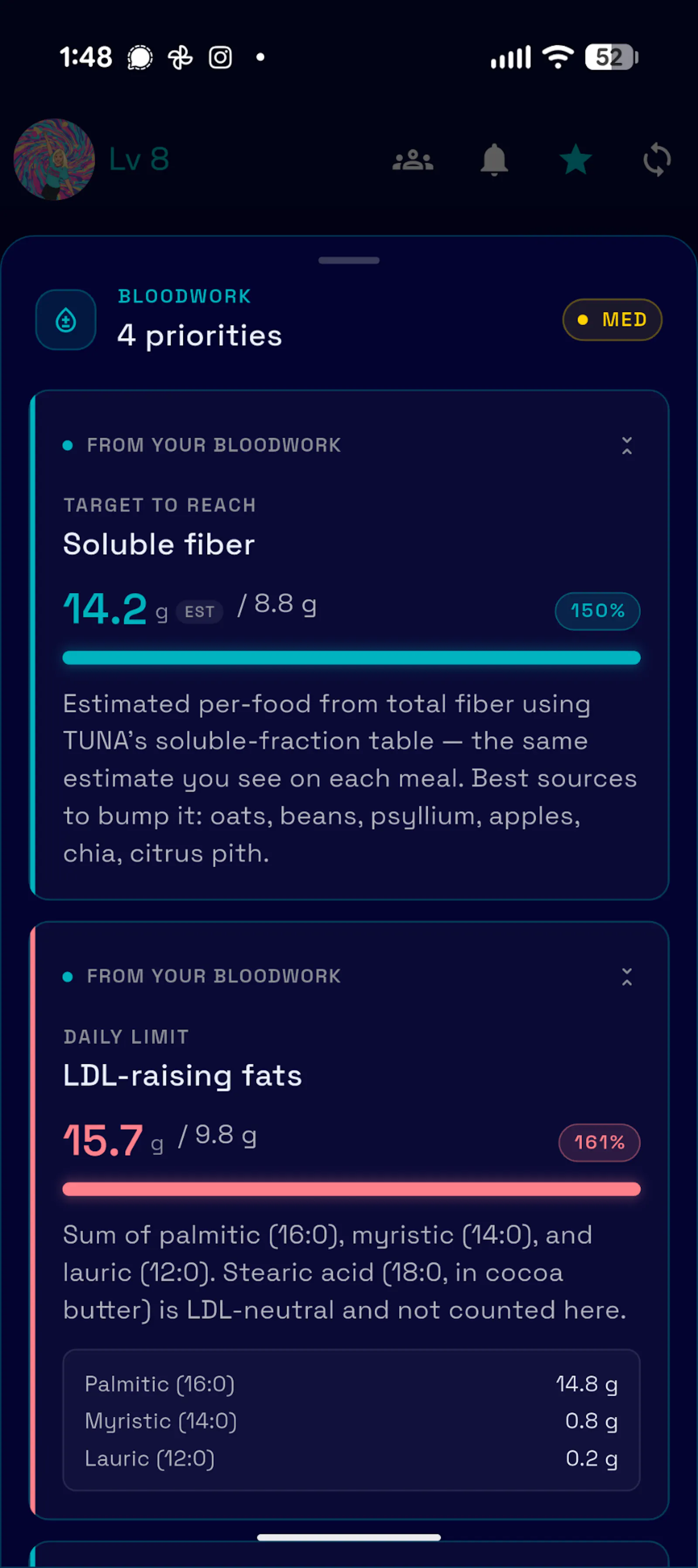 TUNA: The Ultimate Nutrition App screenshot 4