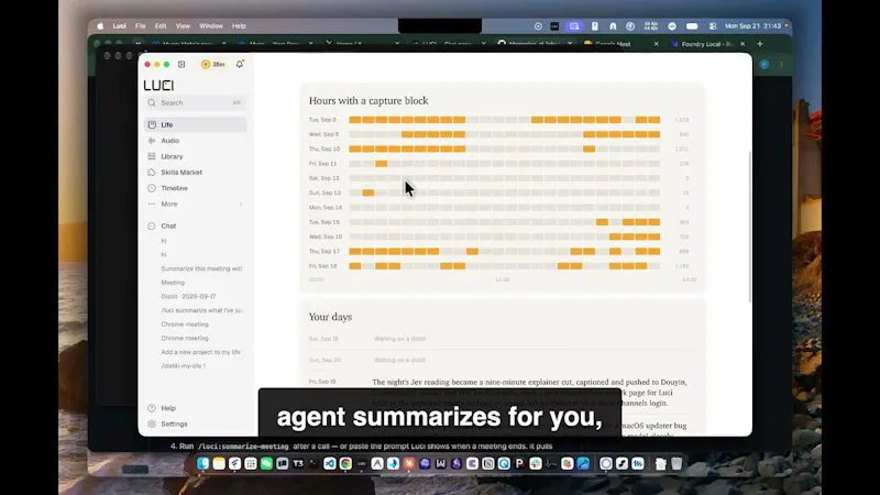 LUCI Desktop screenshot 1 (video preview)