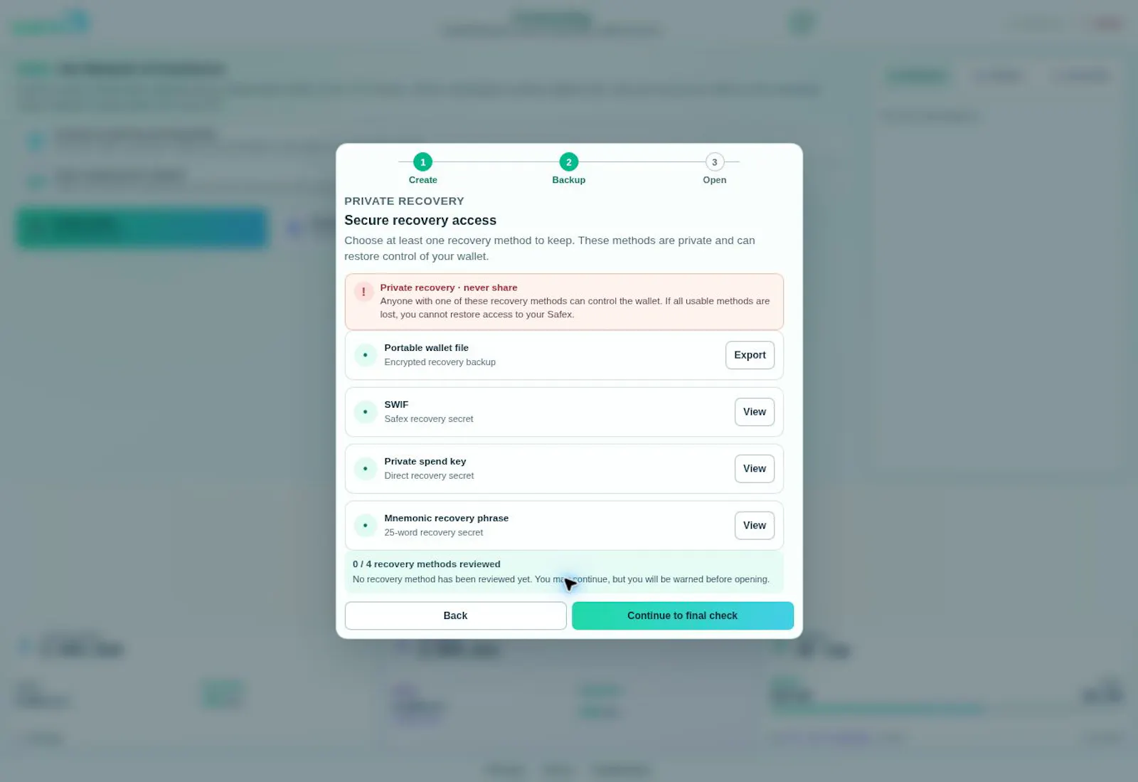 Safex screenshot 3