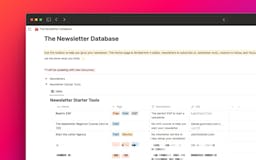 The Newsletter Tool Database media 2