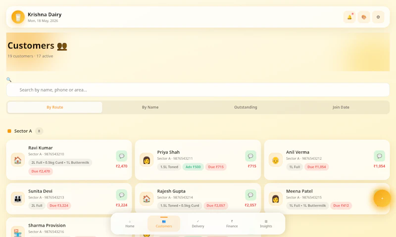 Dairy Manager — Milk Delivery Mini App screenshot 9