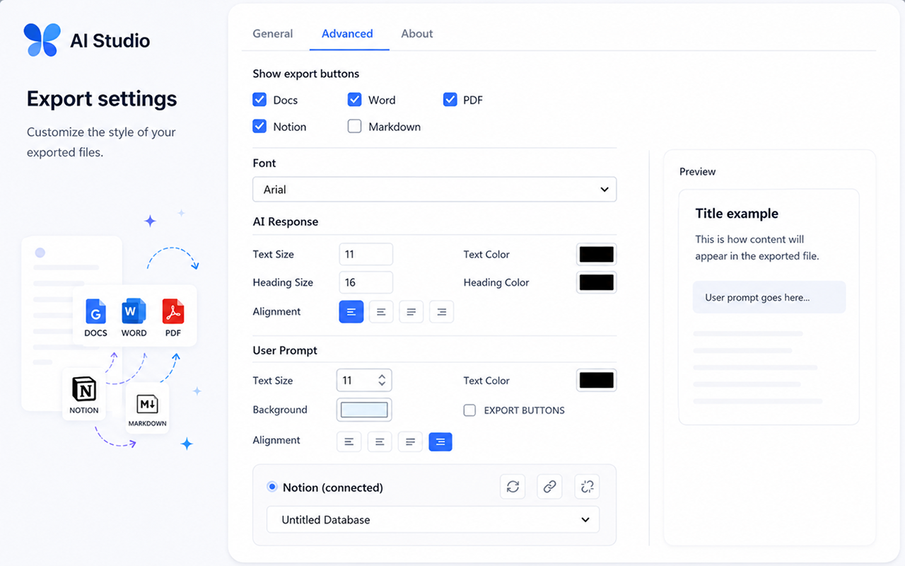 Chat Exporter for AI Studio gallery image