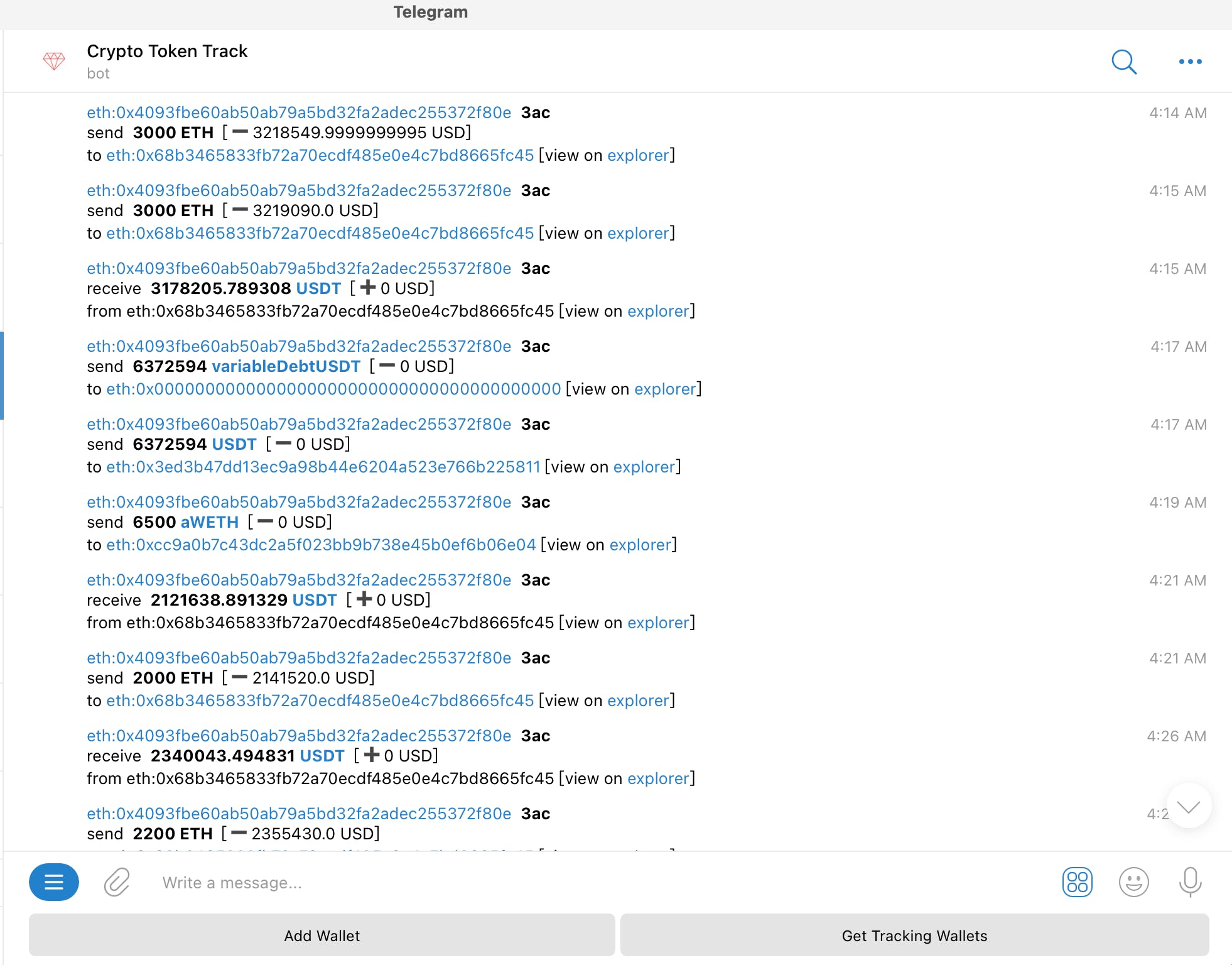 Crypto wallet track telegram bot media 1