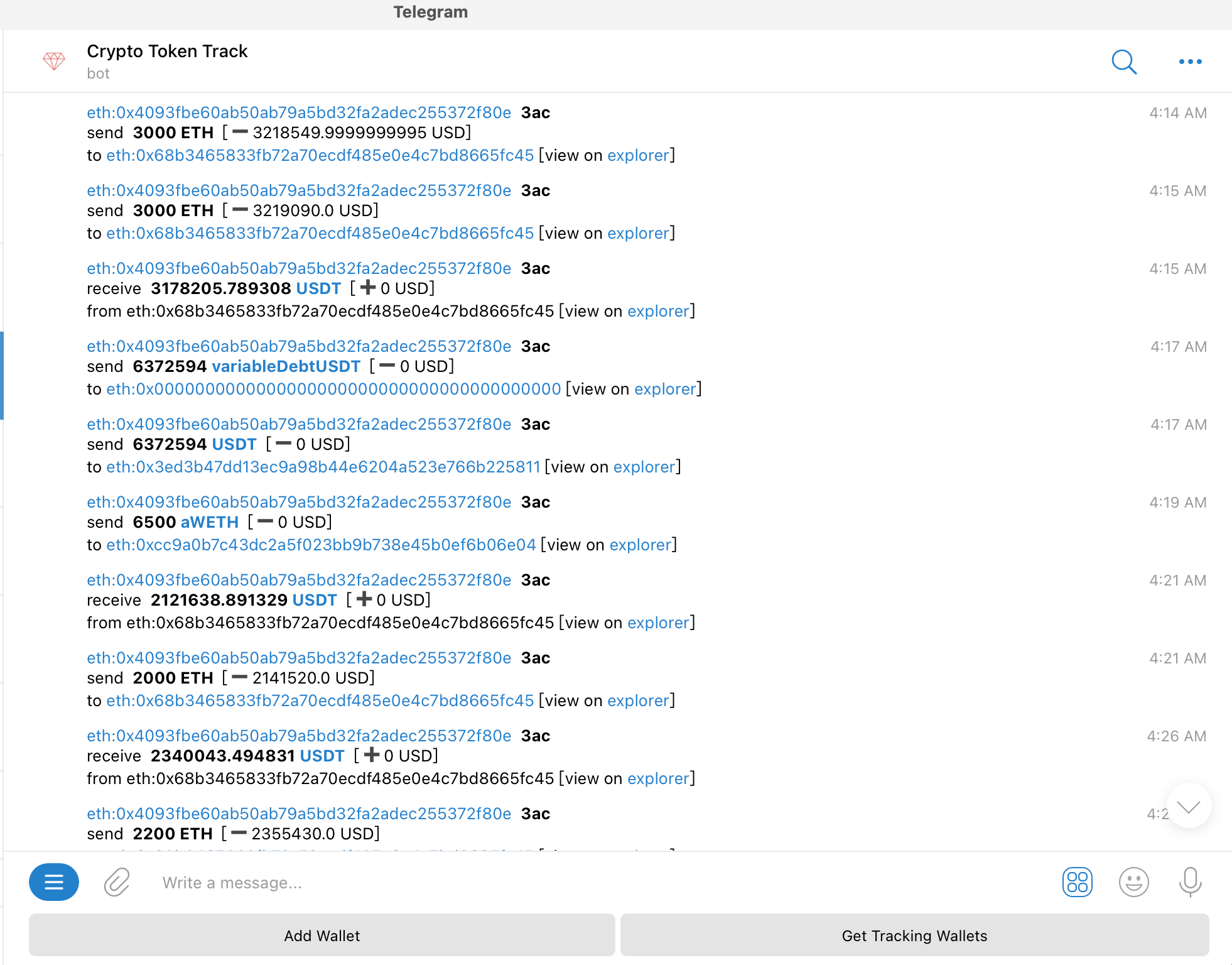 Bot de rastreamento de carteira criptográfica media 1