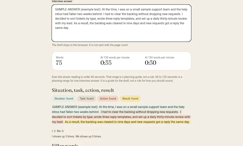 Speech Timer & STAR Checker screenshot 2