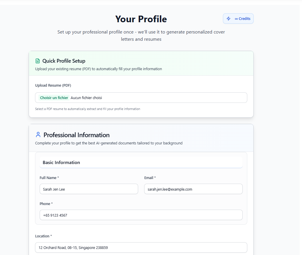 LazyLetter - Main product screenshot demonstrating key features and user interface