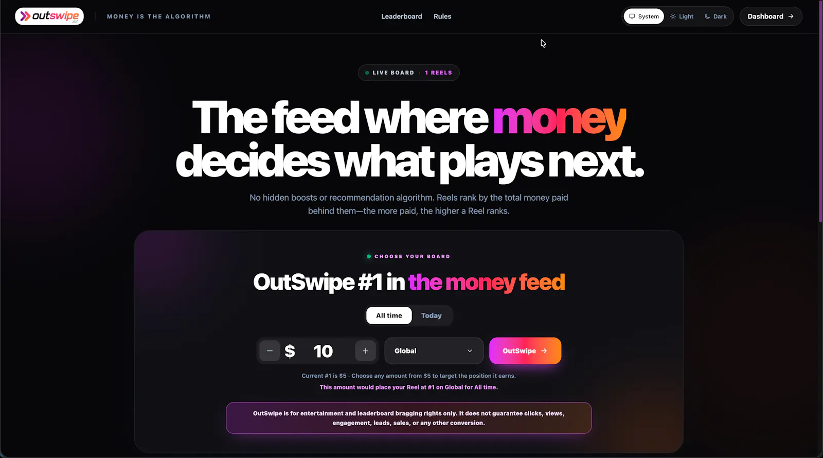 OutSwipe screenshot 1