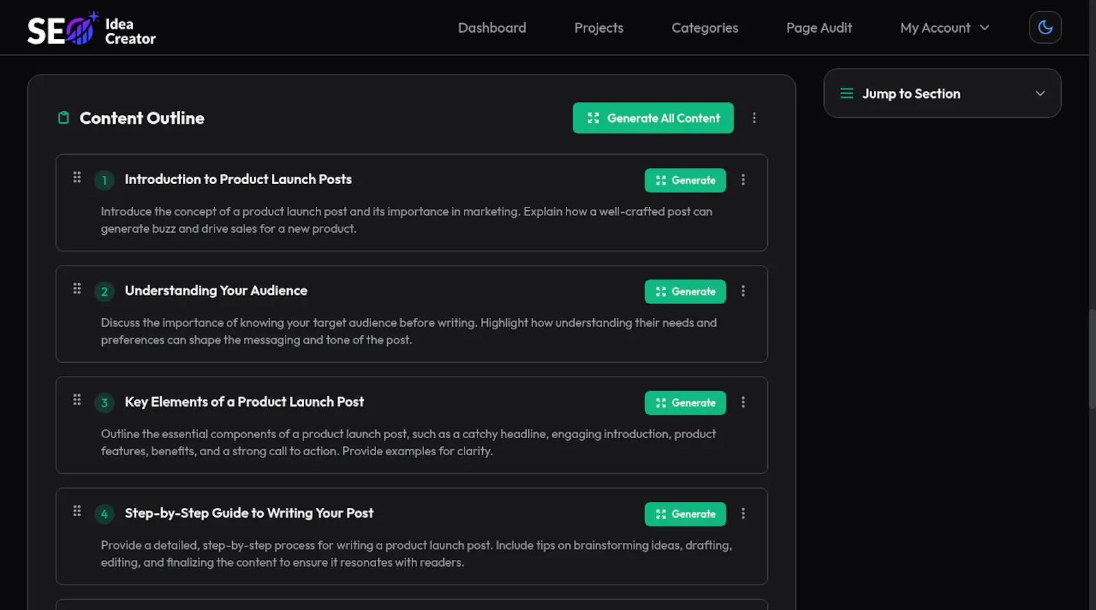 SEO Idea Creator screenshot 5