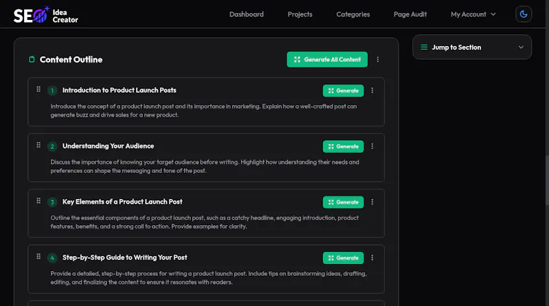 SEO Idea Creator screenshot 5