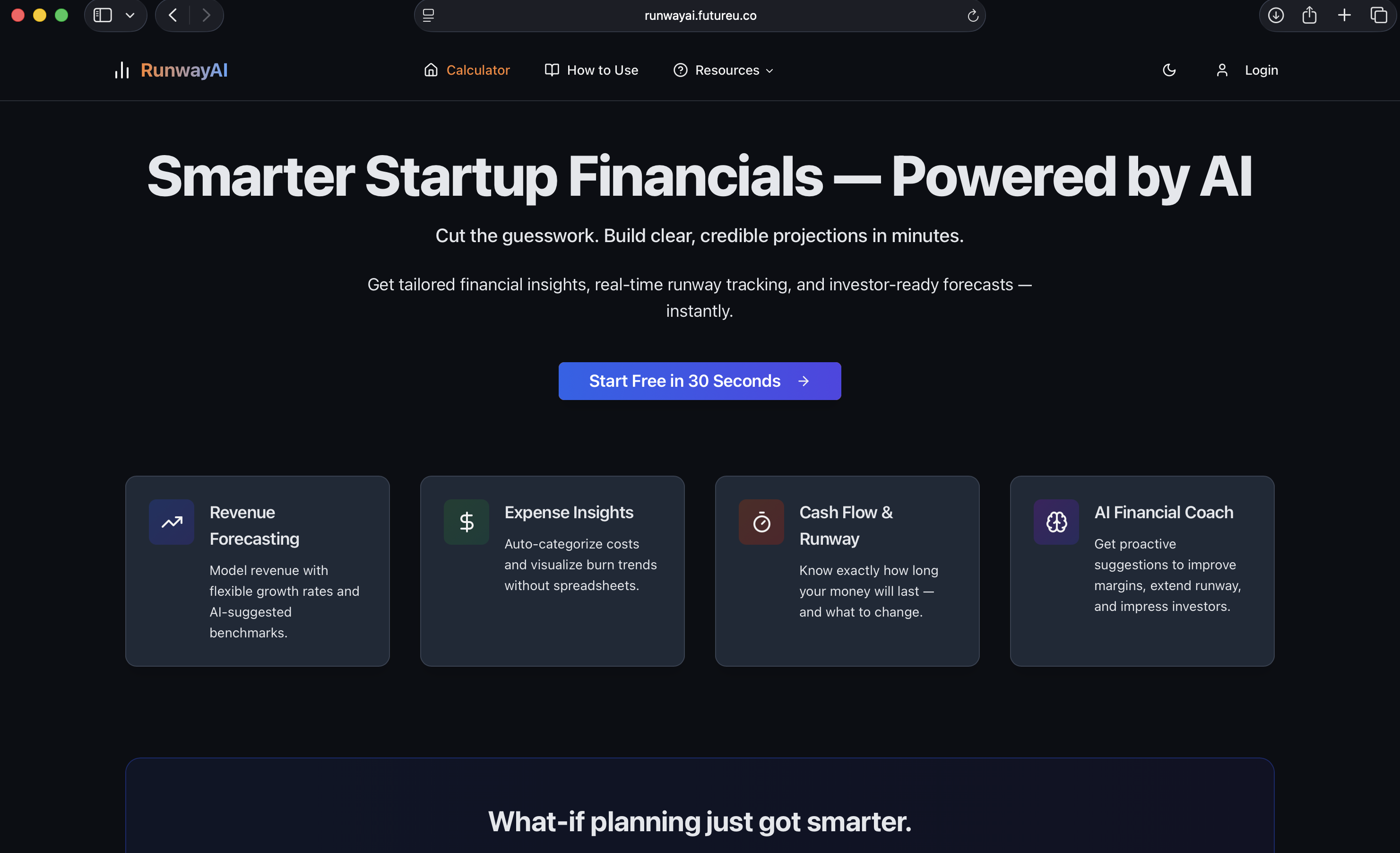 RunwayAI - Main product screenshot demonstrating key features and user interface