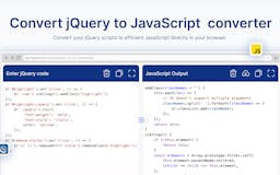 JQuery to JavaScript converter  media 1