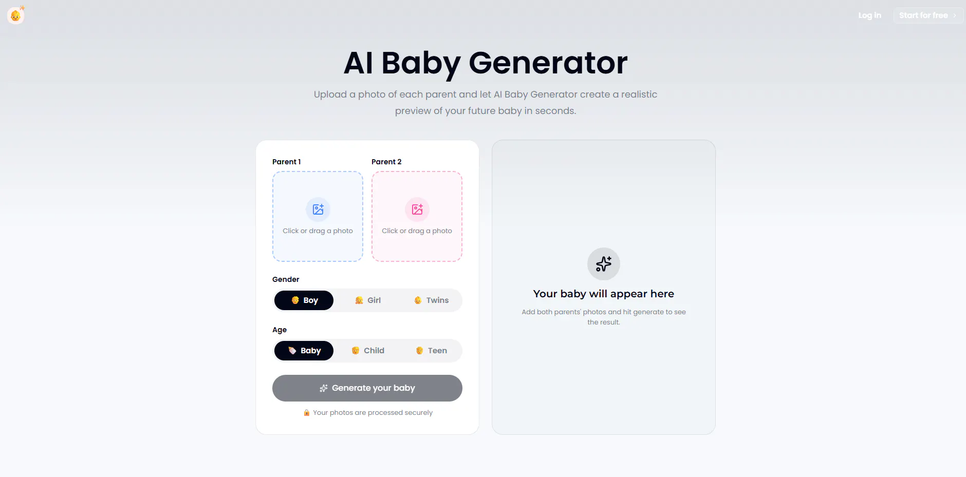 AI Baby Generator gallery image